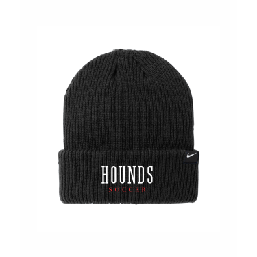 Duluth East Boys Soccer - Nike Terra Beanie NKFN6310 with embroidered Hounds Soccer