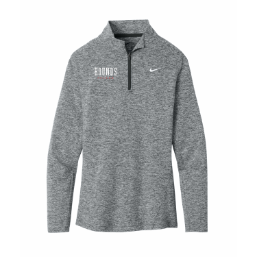 Duluth East Boys Soccer - Women's Nike Dri-FIT Stride 1/2-Zip NKIO8141 with right chest Hounds Soccer logo