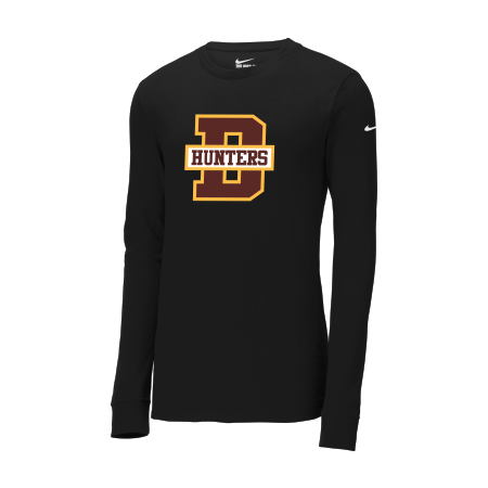 Denfeld Hockey - Nike Dri-FIT Cotton/Poly Long Sleeve Tee with full color Denfeld heat transfer logo