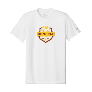 Denfeld Girls Soccer - Nike Unisex Swoosh Sleeve rLegend Tee NKDX8730 with full color front logo