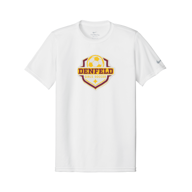 Denfeld Girls Soccer - Nike Unisex Swoosh Sleeve rLegend Tee NKDX8730 with full color front logo
