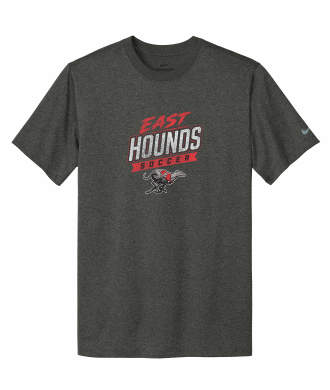 Duluth East Boys Soccer - Youth Nike Swoosh Sleeve rLegend Tee NKDX8787 with full front vintage logo
