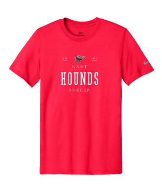 Duluth East Boys Soccer - Adult Nike Swoosh Sleeve rLegend Tee NKDX8730 with full front logo 1