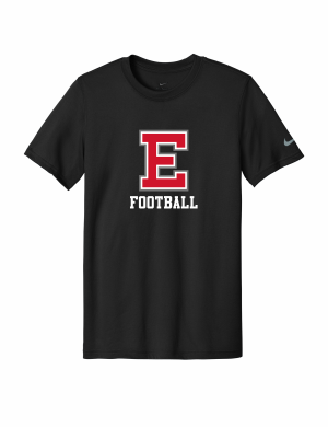 East Youth Football - Adult Nike Swoosh Sleeve rLegend Tee NKDX8730 with full front logo