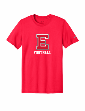 East Youth Football - Adult Nike Swoosh Sleeve rLegend Tee NKDX8730 with full front logo