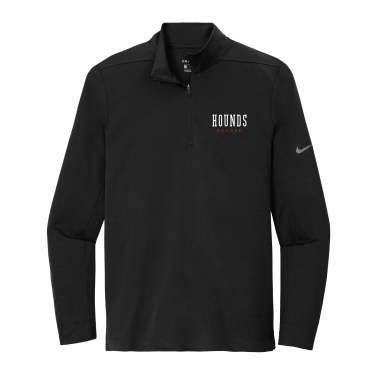 Duluth East Boys Soccer - Adult Nike Dry 1/2-Zip Cover-Up NKBV6044 with embroidered Hounds Soccer logo