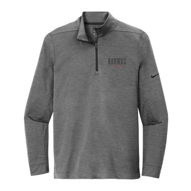 Duluth East Boys Soccer - Adult Nike Dry 1/2-Zip Cover-Up NKBV6044 with embroidered Hounds Soccer logo