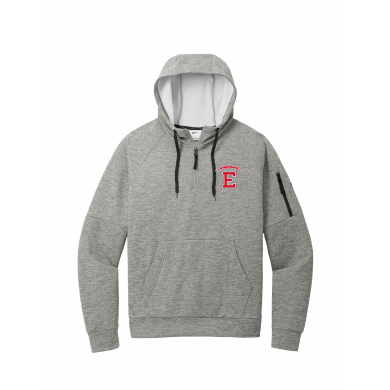 East HS Football - Nike Therma-FIT Pocket 1/4-Zip Fleece Hoodie NKFD9742 with embroidered left chest logo