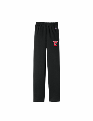 East HS Football - Champion® Powerblend® Open Bottom Sweatpant P800 with left leg logo