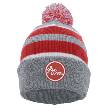 GLEN AVON - Pacific Headwear Pom Beanie with embroidered GA Circle logo