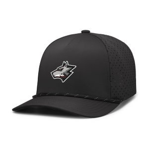 Wolfpack Youth Lacrosse - NEW! Pacific Headwear Weekender Perforated Snapback with embroidered Wolfhead on front