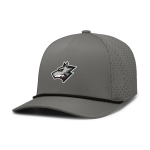 Wolfpack Youth Lacrosse - NEW! Pacific Headwear Weekender Perforated Snapback with embroidered Wolfhead on front