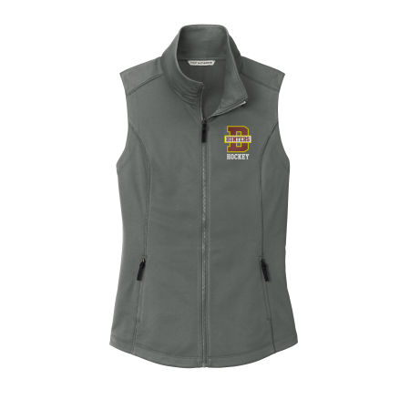 Denfeld Hockey - Port Authority L906 Women's Collective Smooth Fleece Vest with embroidered Denfeld Hockey logo