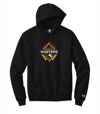Denfeld Boys Soccer - Adult Champion® Powerblend® Pullover Hoodie with full front logo option 1