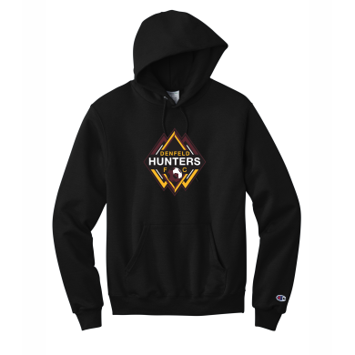Denfeld Boys Soccer - Adult Champion® Powerblend® Pullover Hoodie with full front logo option 1