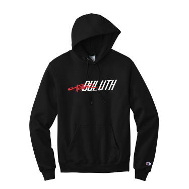 Team Duluth - Champion S700 Powerblend Pullover Hoodie with embroidered Team Duluth script logo