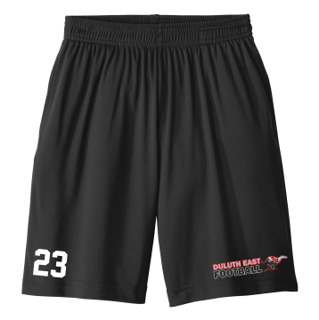 Duluth East Football - ST355P Sport-Tek® PosiCharge® Competitor™ Pocketed Short with Greyhound Football logo on the left leg