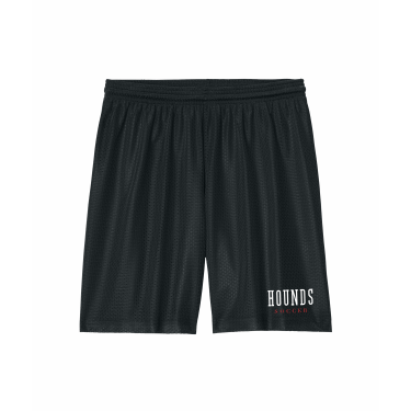 Duluth East Boys Soccer - Sport-Tek® PosiCharge® Mesh 7” Short ST5100 with Hounds Soccer on the left leg