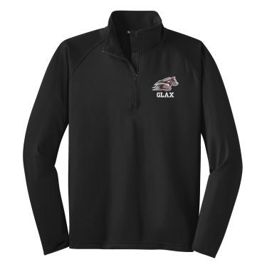 Wolfpack H.S. Girls Lacrosse - Sport-Tek® ST850 Sport-Wick® Stretch 1/4-Zip Pullover with embroidered Wolfpack GLAX on the left chest