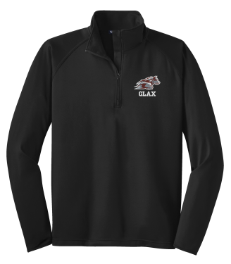 Wolfpack H.S. Girls Lacrosse - Sport-Tek® ST850 Sport-Wick® Stretch 1/4-Zip Pullover with embroidered Wolfpack GLAX on the left chest