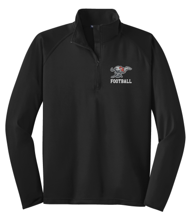 Duluth East Football - Sport-Tek® Sport-Wick® Stretch 1/4-Zip Pullover with embroidered Greyhound Football left chest logo
