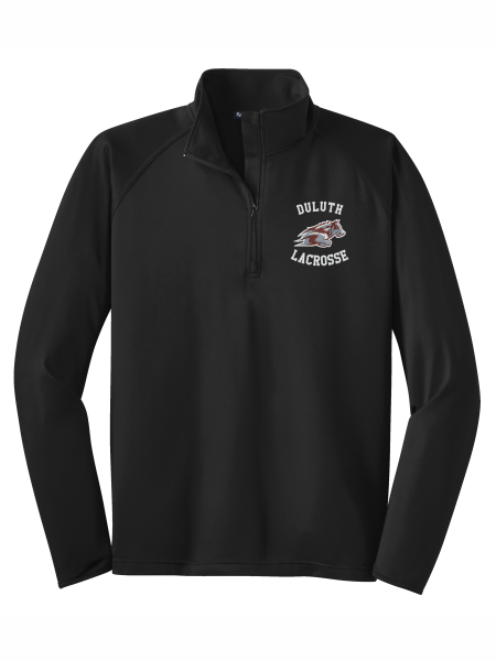 Wolfpack H.S. Girls Lacrosse - Sport-Tek® ST850 Sport-Wick® Stretch 1/4-Zip Pullover with embroidered Duluth Lacrosse logo