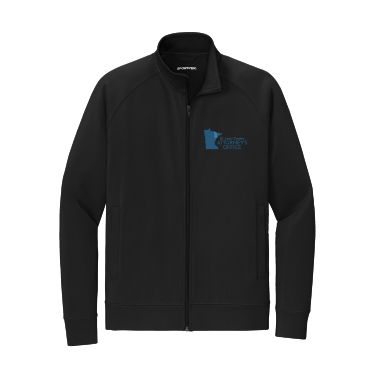 County Attorney's Office - Sport-Tek® Men's Sport-Wick® Stretch Full-Zip Cadet Jacket ST857 with embroidered logo