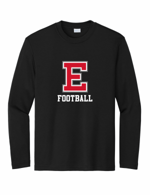 East Youth Football - Youth Sport-Tek® Long Sleeve PosiCharge® Competitor™ Tee with full front logo