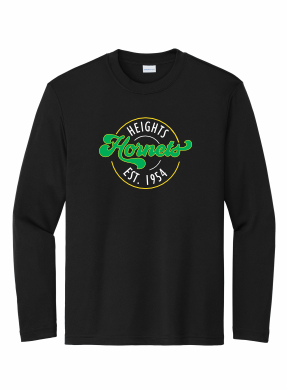 Duluth Heights - Youth Sport-Tek Long Sleeve PosiCharge Competitor Tee with full front logo
