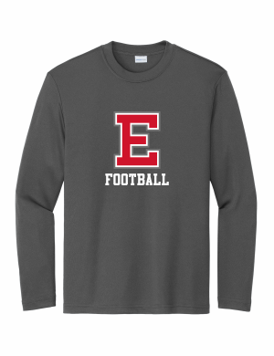 East Youth Football - Youth Sport-Tek® Long Sleeve PosiCharge® Competitor™ Tee with full front logo