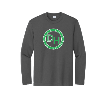 Duluth Heights - Youth Sport-Tek Long Sleeve PosiCharge Competitor Tee with front DH logo