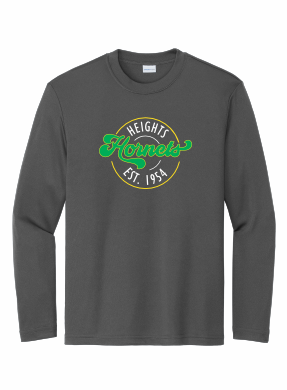 Duluth Heights - Youth Sport-Tek Long Sleeve PosiCharge Competitor Tee with full front logo