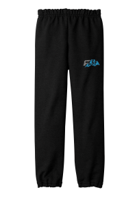 LSF- Gildan Youth Heavy Blend 18200B Sweatpant with embroidered logo on left leg