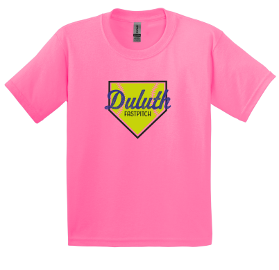 Duluth Fastpitch - Gildan 2000B Youth Ultra Cotton® 100% US Cotton T-Shirt with full color heat transfer logo