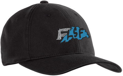LSF- Port Authority® Black Flexfit® C809 Garment Washed Cap with embroidered logo