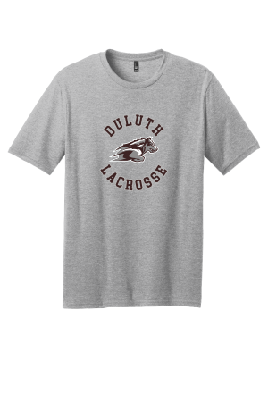 Duluth Lacrosse - District ® Perfect Blend DM108 Tee with full color Duluth Lacrosse heat transfer logo