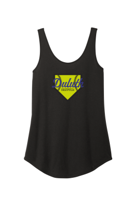 Duluth Fastpitch - District DT151 Women’s Perfect Tri® Relaxed Tank with full color heat transfer logo
