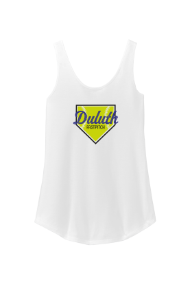 Duluth Fastpitch - District DT151 Women’s Perfect Tri® Relaxed Tank with full color heat transfer logo