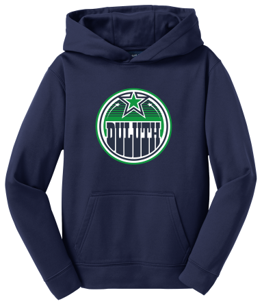 Duluth Squirt Hockey- Sport-Tek F244 Youth and Adult Sport-Wick® Fleece Hooded Pullover with full color heat transfer logo