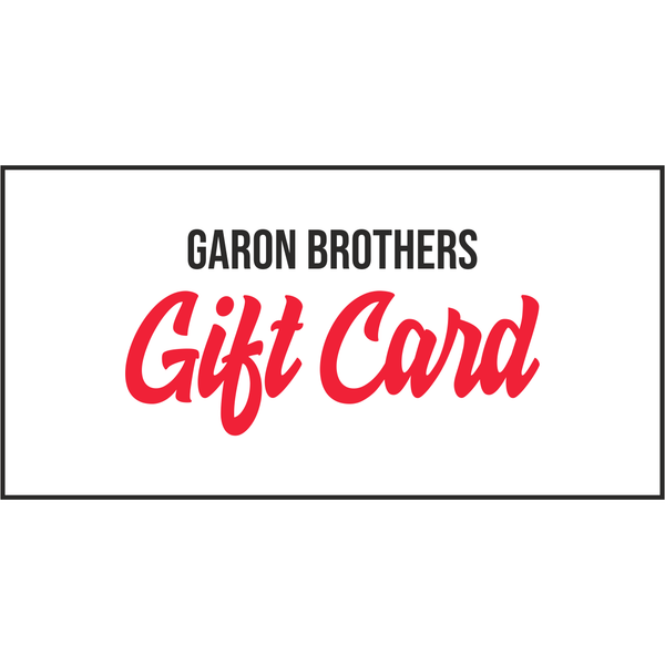 GARON BROTHERS PROMOTIONAL Gift Card