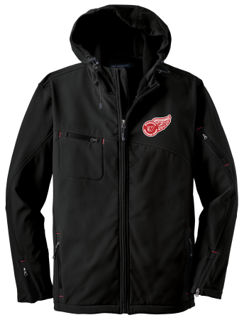 Northern Wings- ADULT J706 Port Authority Textured Hooded Soft Shell Jacket with embroidered left chest logo