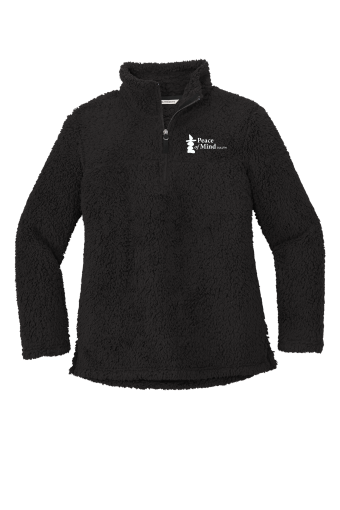 Peace of Mind L130 Port Authority® Ladies Cozy 1/4-Zip Fleece with white embroidered logo