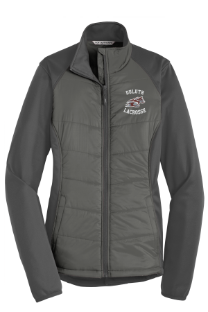 Duluth Lacrosse - Ladies Port Authority L787 Hybrid Soft Shell Jacket with embroidered logo