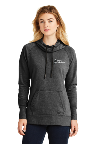 Peace of Mind New Era ® Ladies Tri-Blend Fleece Pullover Hoodie with embroidered left chest logo