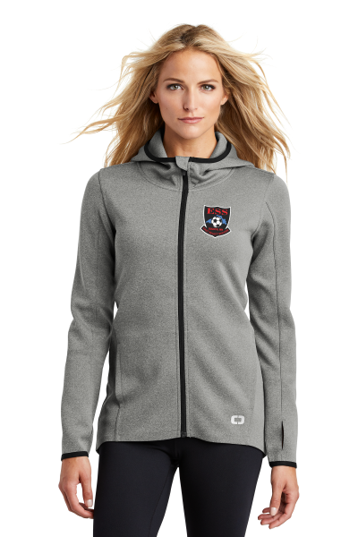 ESS Soccer - OGIO  ENDURANCE LOE728 Ladies Stealth Full-Zip Jacket with embroidered logo