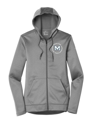 Mirage Hockey- Nike Ladies NKAH6264 Therma -FIT Full-Zip Fleece Hoodie with embroidered left chest logo
