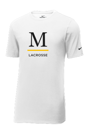 Marshall Lacrosse - Nike Dri-FIT Cotton/Poly Tee with heat transfer logo
