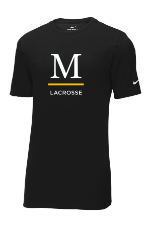 Marshall Lacrosse - Nike Dri-FIT Cotton/Poly Tee with heat transfer logo