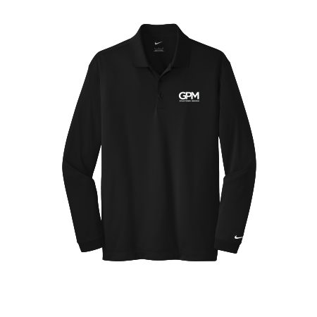 GPM - Nike Long Sleeve Dri-FIT Stretch Tech Polo with embroidered white GPM logo on the left chest