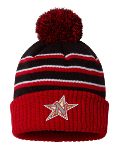Northern Stars Hockey- Richardson - Stripe Pom Cuffed Beanie with embroidered logo